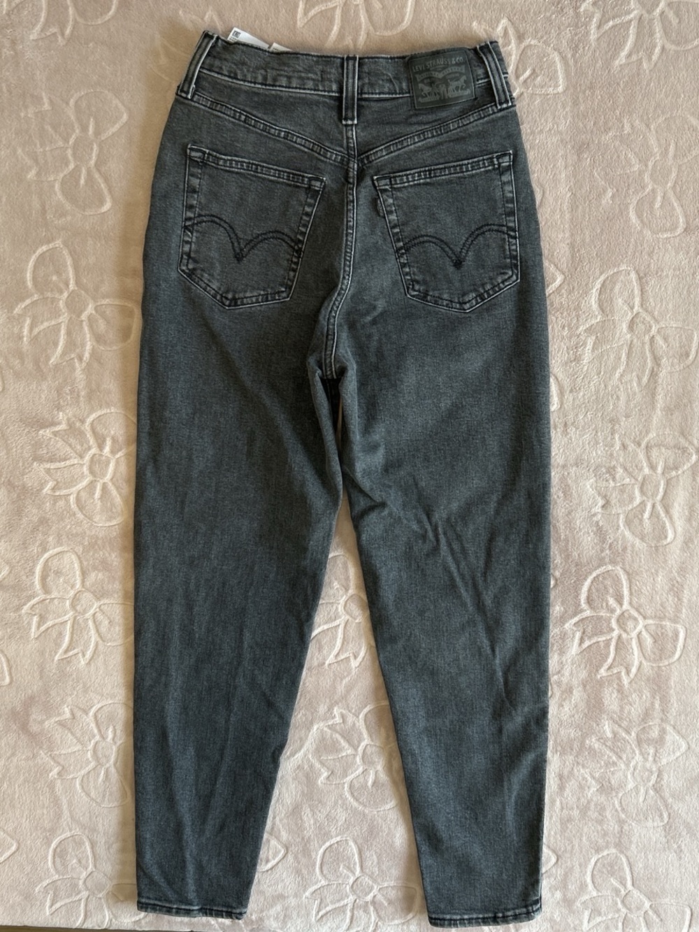 Women’s Levi’s High Waisted Taper Black Faded Jeans